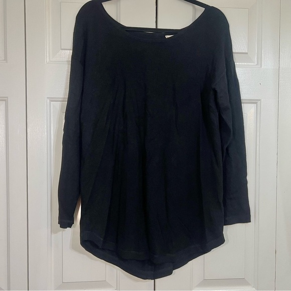 Soft Surroundings Women's Margulies Sweater Black Size Small Zipper Back NWT - Picture 1 of 8